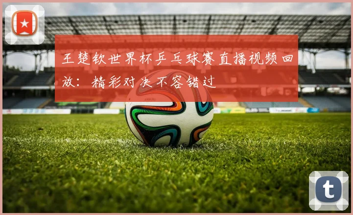 王楚钦世界杯乒乓球赛直播视频回放:精彩对决不容错过